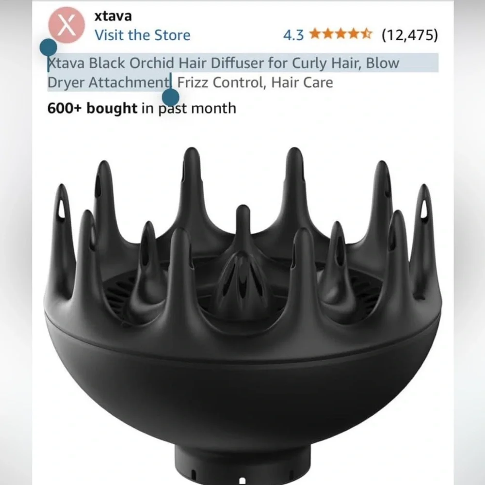 Xtava Black Orchid Hair Diffuser - Picture 2 of 3